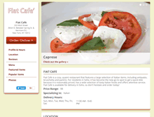 Tablet Screenshot of fiatcafesoho.com